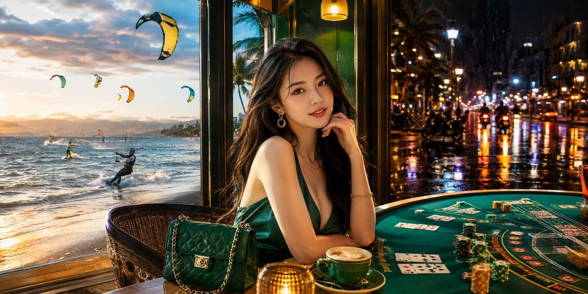 Người chơi thư giãn kiểm tra tài khoản cá cược trực tuyến bên bờ biển Mũi Né